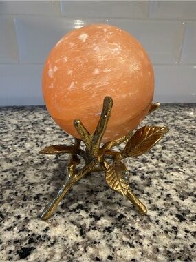 Gold Leaf Stand with sphere ball